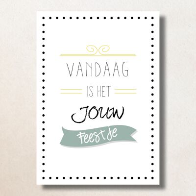 Jouw feestje / A6 / Card