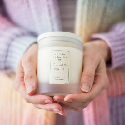 Frosted Glass Jar Candle - Fluffy Towels