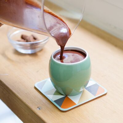 Mischen Sie für die Herstellung von heißer Schokolade