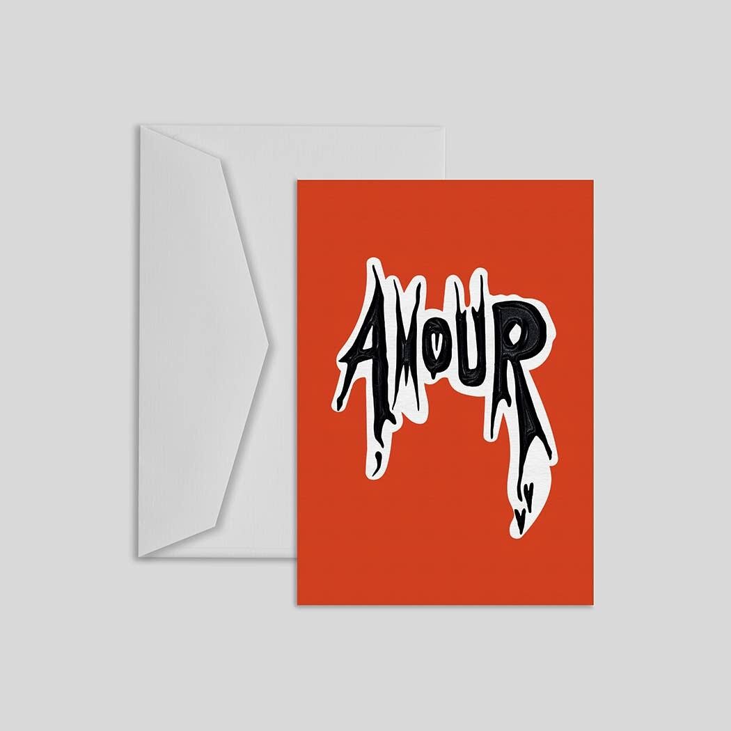 Amore - Rosso: carta di matrimonio, anniversario, carta d'amore, carta di San Valentino