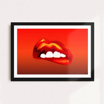 Galactic Kiss - Red - A4 1