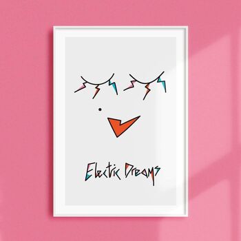 ELECTRIC DREAMS - A4 Art Print by Kiki Gunn 3