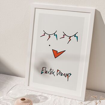 ELECTRIC DREAMS - A4 Art Print by Kiki Gunn 2