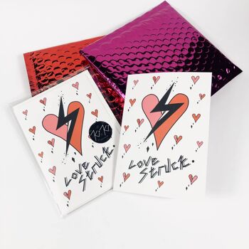Love Struck: Carte de mariage, anniversaire, carte d'amour, carte de Saint Valentin 5