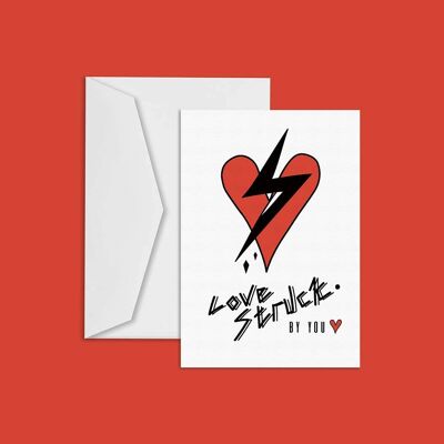 Love Structure - By You: Tarjeta de boda, aniversario, tarjeta de amor, tarjeta del día de San Valentín