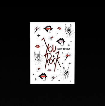 Happy Birthday, You Rock: A6 Joyeux Anniversaire, Carte D'anniversaire 4