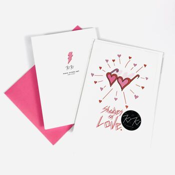 Shades Of Love - Mini Hearts: Carte de mariage, anniversaire, carte d'amour, carte de Saint Valentin 3