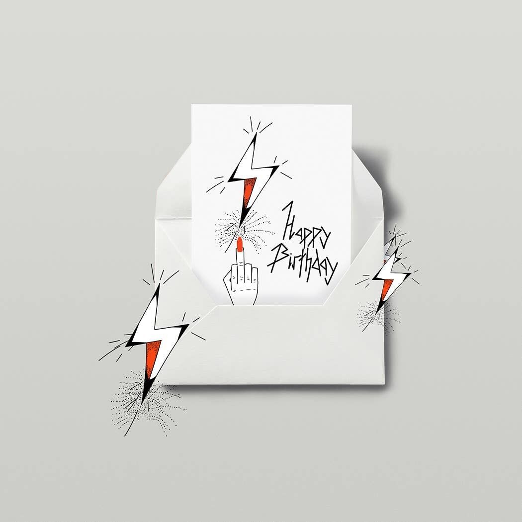 Happy Birthday Thunderbolt – A6 – Happy Birthday, Geburtstagskarte