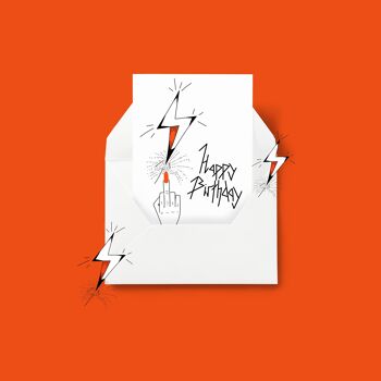 Happy Birthday Thunderbolt - A6 - Joyeux Anniversaire, Carte D'anniversaire 3