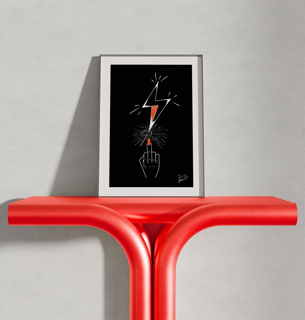 Nailing It – A4-Kunstdruck von Kiki Gunn