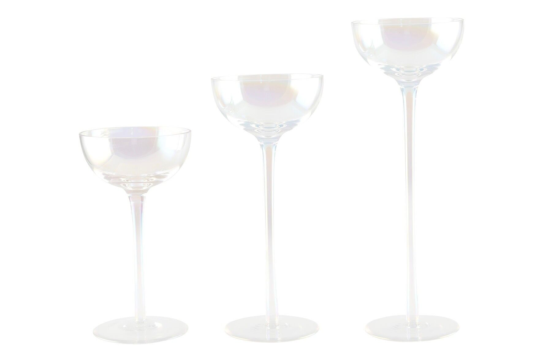 Mother-of-pearl tea light holder - set of 3