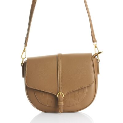 Bolso coco taupe