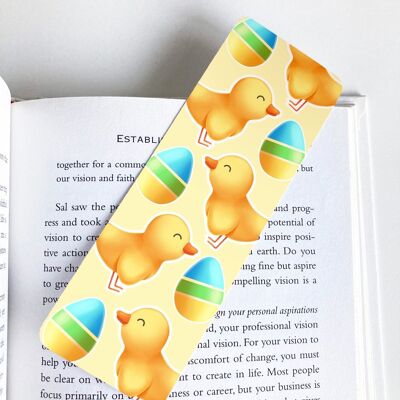 Baby Chicks And Eggs Bookmark | Easter Stationery