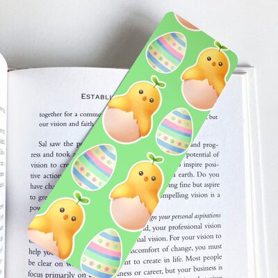 Easter Chick In Eggs Bookmark | Easter Stationery