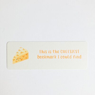 Cheese Bookmark, Page Marker, Cute Stationery, Book Lover Gift,
