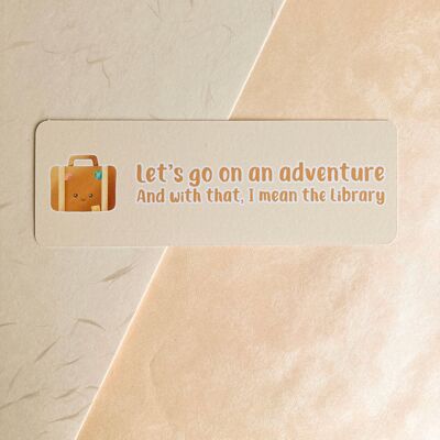 Adventure Bookmark, Page Marker, Cute Stationery, Book Lover Gift,