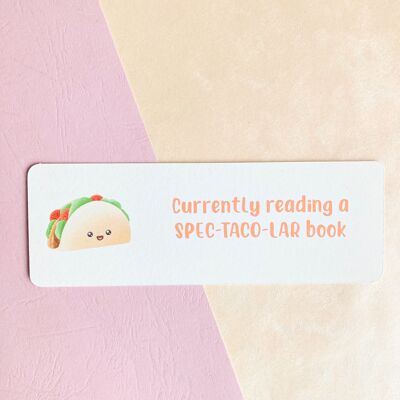 Taco Bookmark, Page Marker, Cute Stationery, Book Lover Gift,