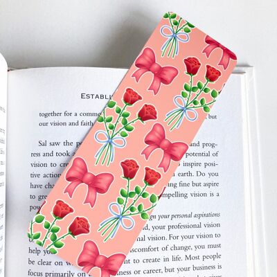 Roses Bouquet Bookmark | Valentines Day Stationery