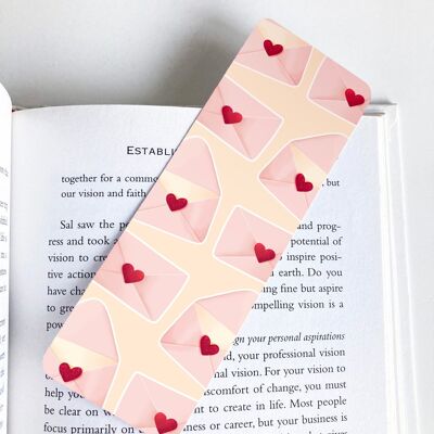 Love Letters And Envelopes Bookmark | Valentines Day Stationery