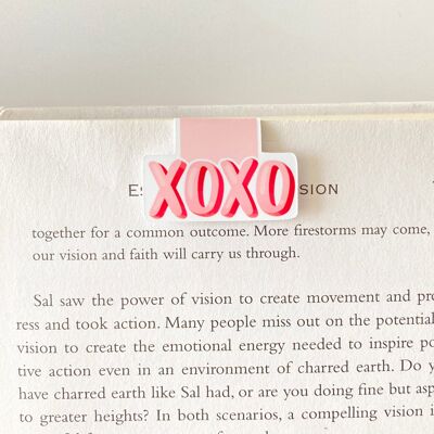 XOXO Magnetic Bookmark | Valentines Day Stationery