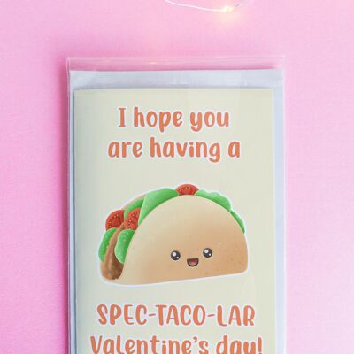 SPEC-TACO-LAR Valentine's Day | Valentines Day Card | Funny Greeting Card
