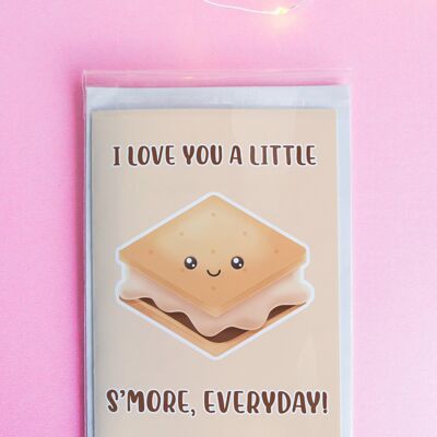 I Love You A Little S'more Everyday Valentine's Day Card | Greeting Card