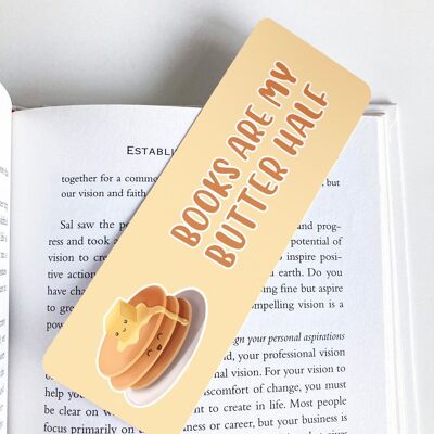 Pancake Bookmark, Cute Stationary, Book Lover Gift,