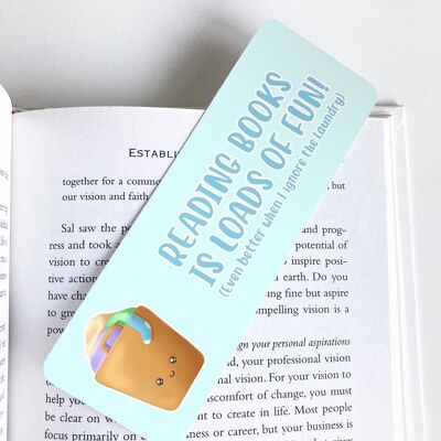 Laundry Bookmark, Page Marker, Cute Stationery, Book Lover Gift,