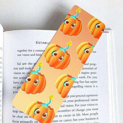 Octopus In A Pumpkin Bookmark, Page Marker, Cute Stationery, Book Lover Gift,