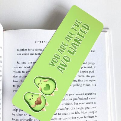 Avocado Bookmark, Page Marker, Cute Stationery, Book Lover Gift,