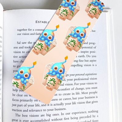 Ralph Pumpkin Spice Bookmark, Page Marker, Cute Stationery, Book Lover Gift,