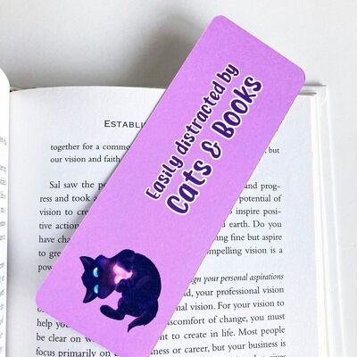Black Cat Bookmark, Page Marker, Cute Stationery, Book Lover Gift,