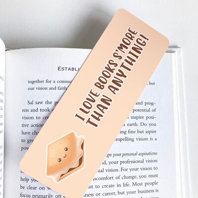 S'more Bookmark, Page Marker Cute Stationery, Book Lover Gift,