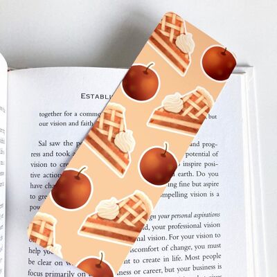 Apple Pie Bookmark, Page Marker, Cute Stationery,