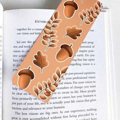 Autumn Leaves Bookmark, Page Marker, Cute Stationery,