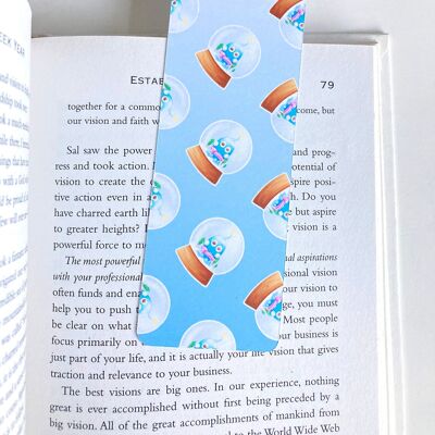 Ralph In A Snowglobe Bookmark, Page Marker, Cute Stationery,