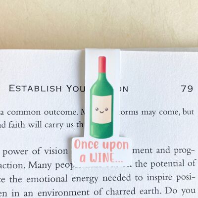Wine Magnetic Bookmark | Cute Food Stationery | Page Marker
