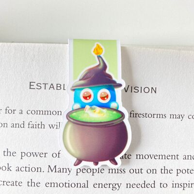 Octopus Witch Magnetic Bookmark | Cute Stationery | Page Marker