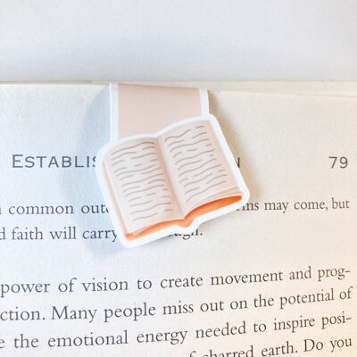 Open Book Magnetic Bookmark | Cute Cottagecore Stationery | Page Marker