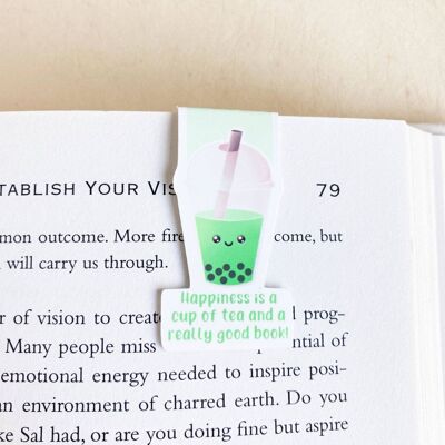 Boba Tea Magnetic Bookmark | Cute Stationery | Page Marker