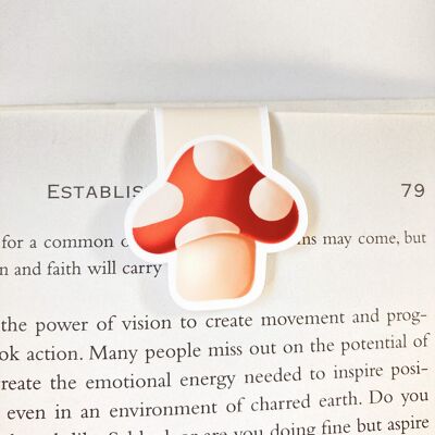 Mushroom Magnetic Bookmark | Cute Stationery | Page Marker,