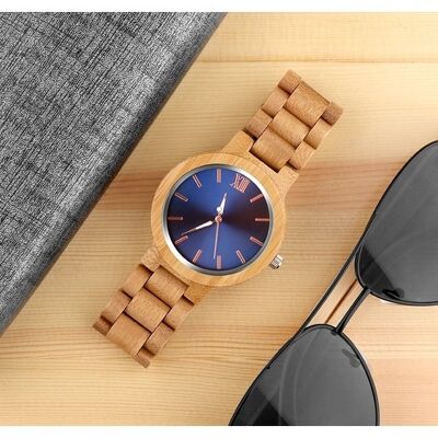 2022 New Men's Wooden Outdoor Sport breathable Wrist Watches