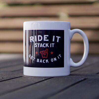 Ride It Stack It Ceramic Mug