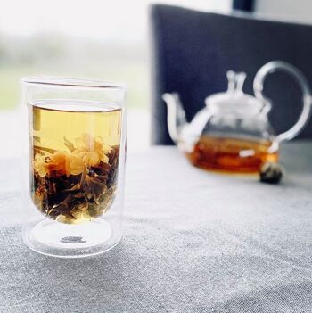 Fleur de thé rose - boule de thé - 1L 1