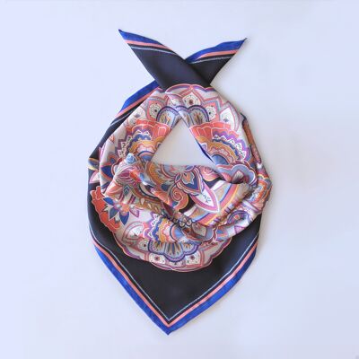 Foulard carré à imprimé bohème