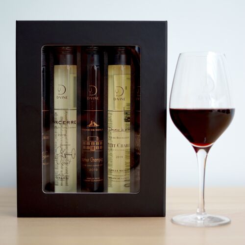 Packaging 5 flacons vin Wine Barista