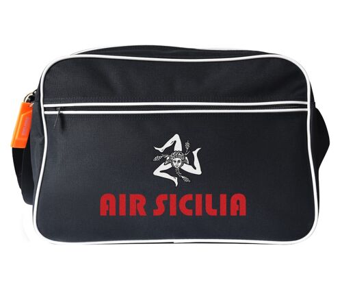 Air Sicilia sac messenger noir