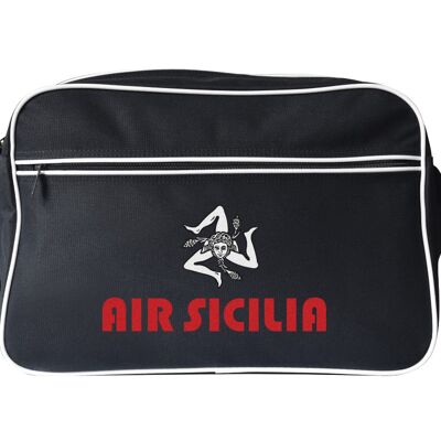 Air Sicilia sac messenger noir