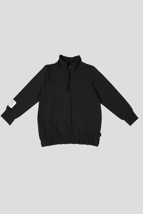 Sudadera zipper negra