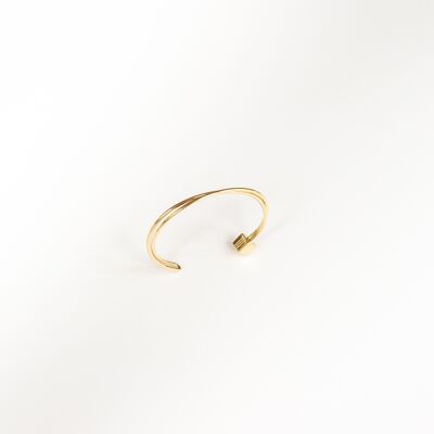 Bangle bracelet - gold color - one size